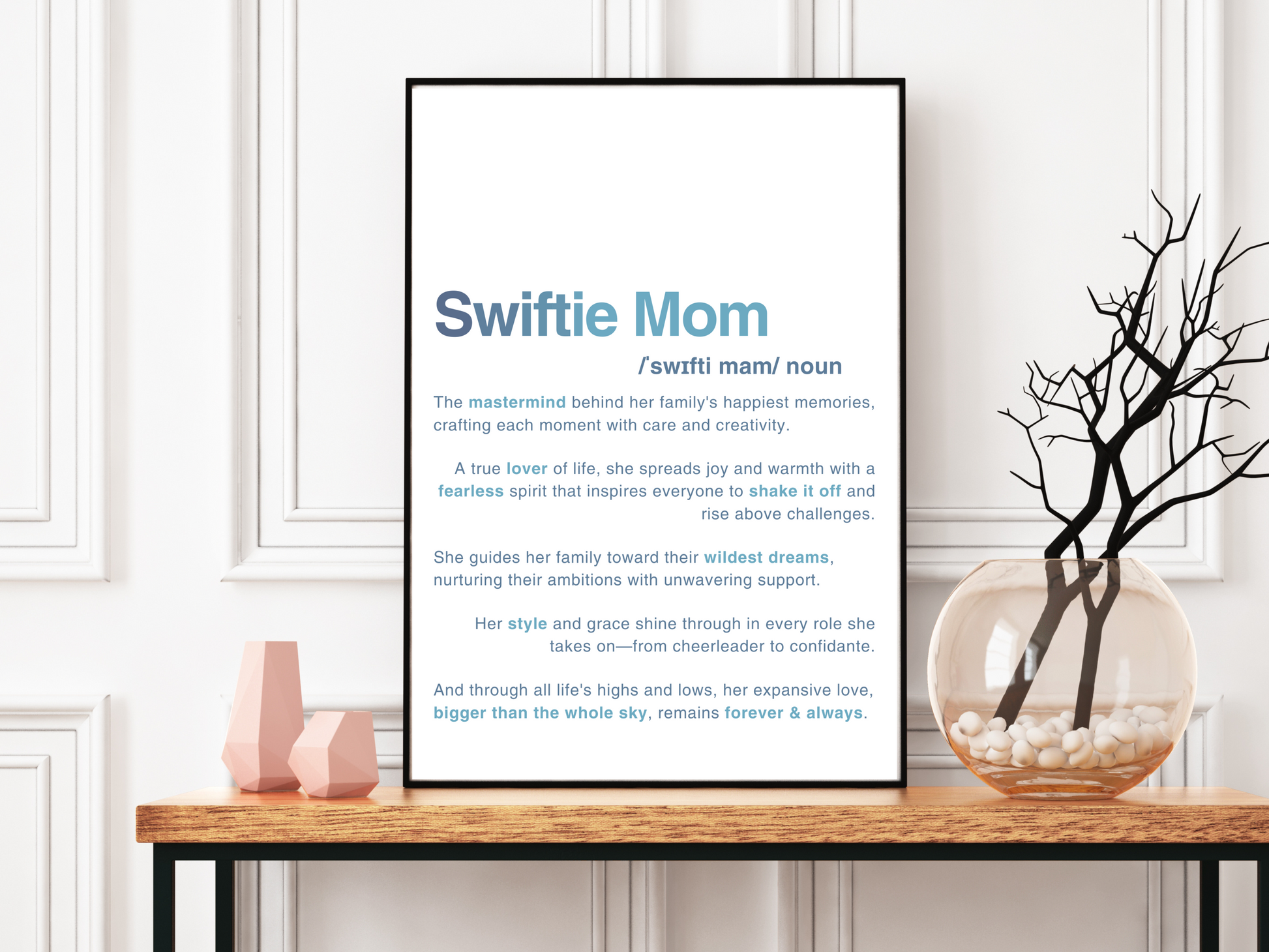 Swiftie Wall Art Gift for Mom 