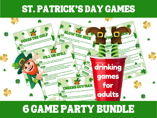 St Patricks Day 6 Drinking Game Bundle