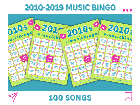 2010s Music Bingo With Playlist