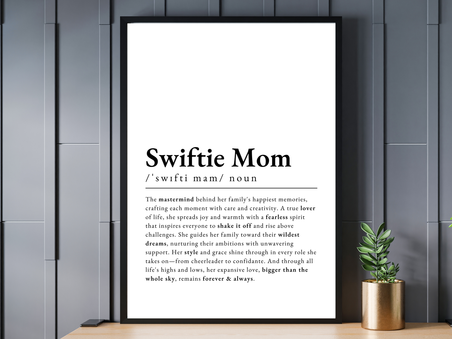 Swiftie Wall Art Gift for Mom 