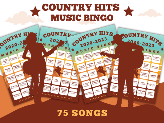 New Country Music Bingo With Playlist