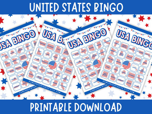 4th of July USA Bingo