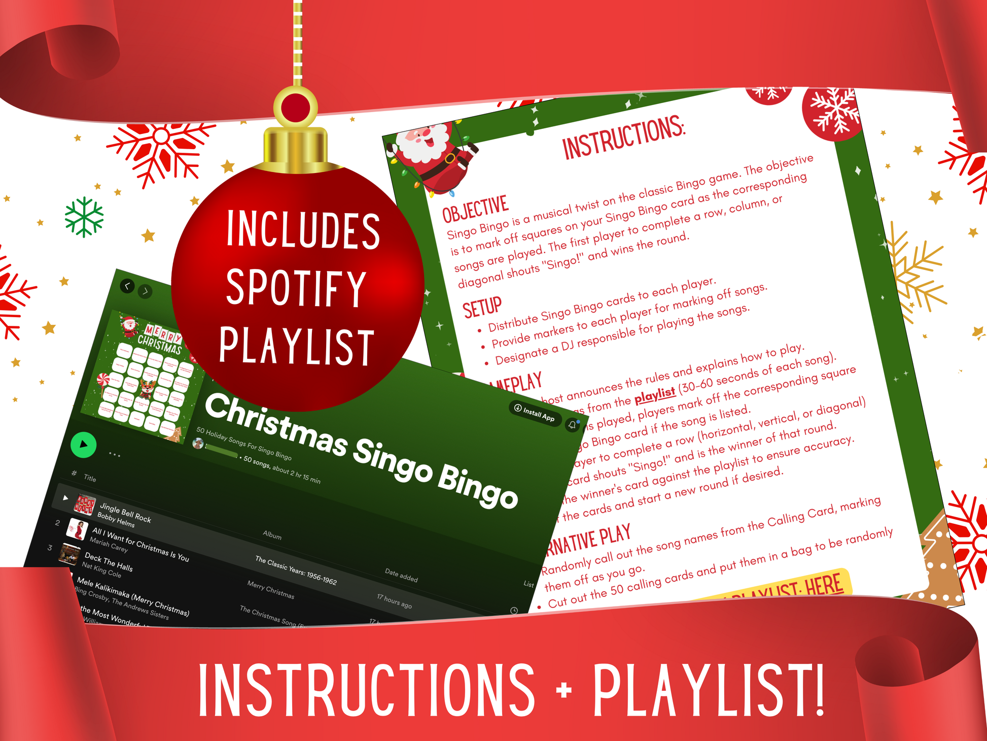 Christmas Music Bingo With Playlist