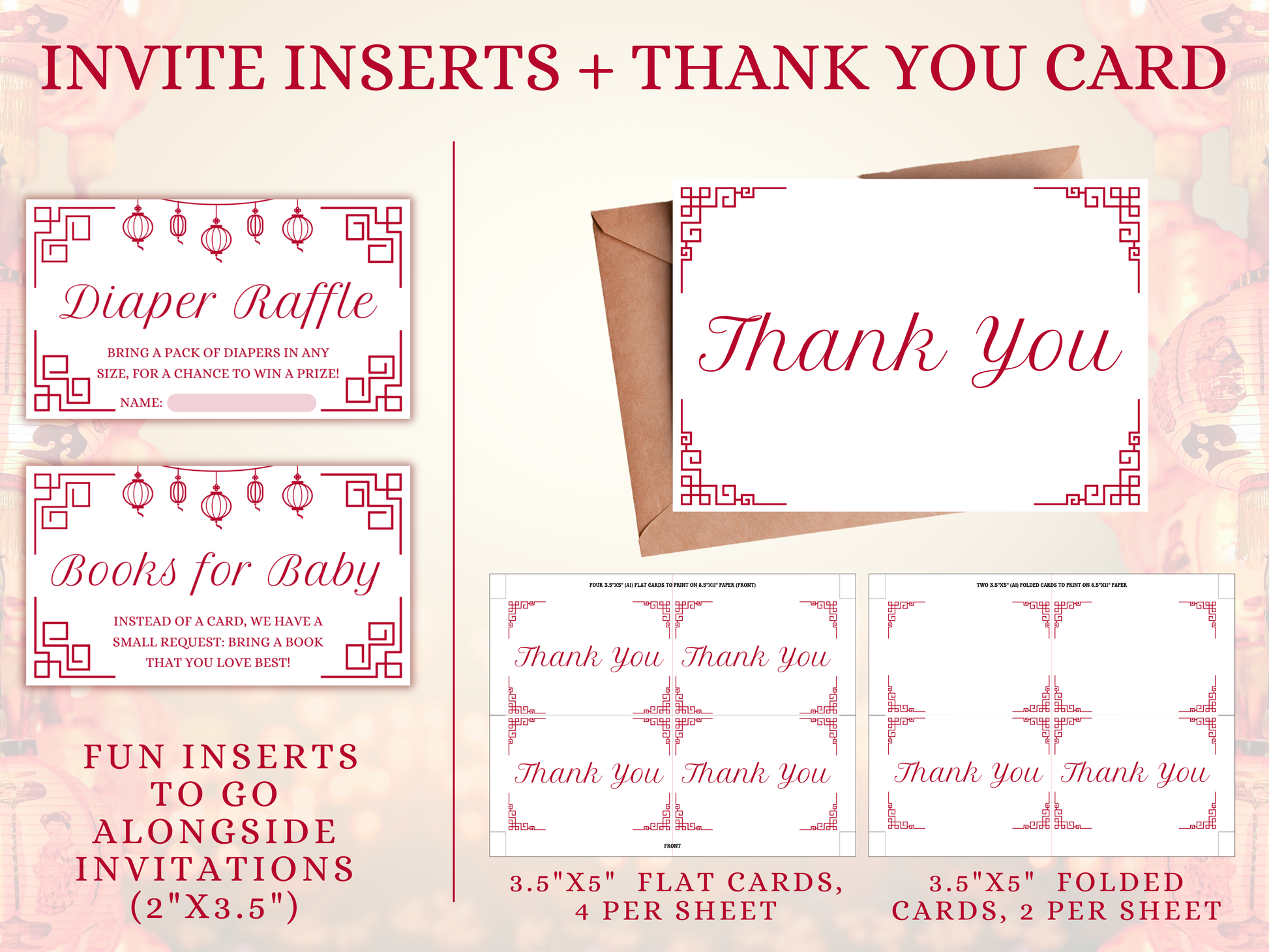 Dragon Baby Shower Printable Party Bundle