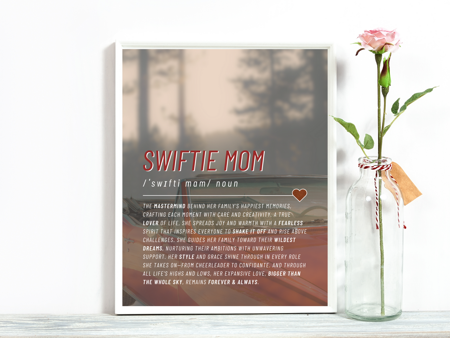 Swiftie Wall Art Gift for Mom 