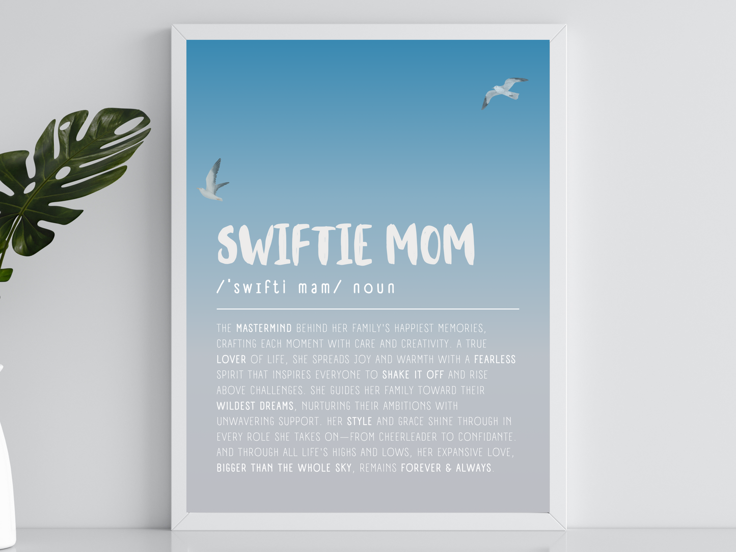 Swiftie Wall Art Gift for Mom 