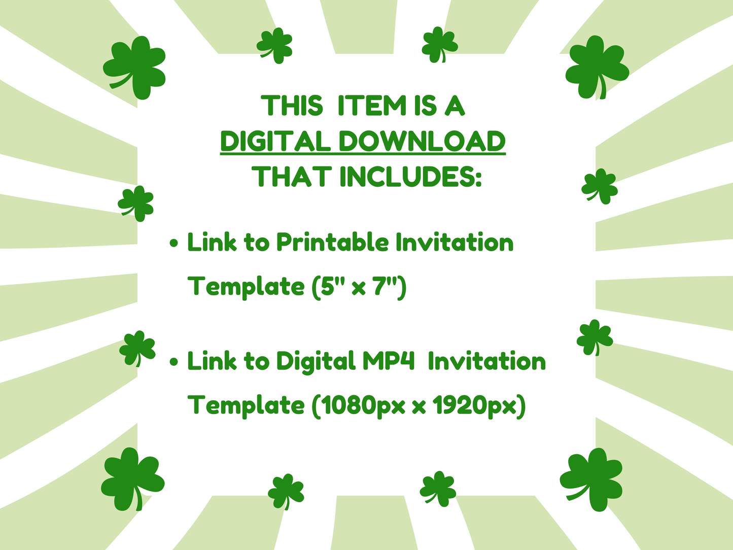 St Patricks Day, Lets day drink party invitation