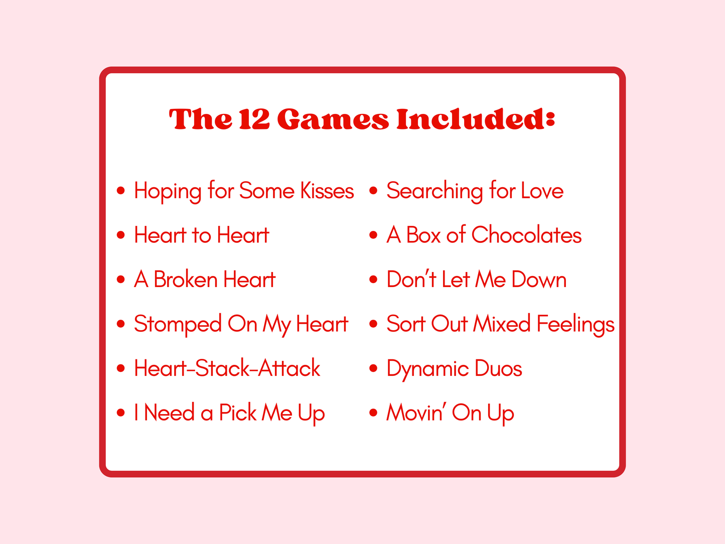 Valentines Minute to Win It Games | Valentine Party Games for Kids and Adults | Printable Games