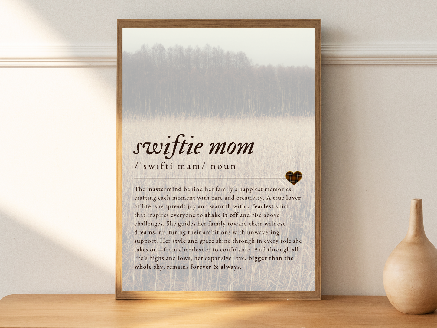 Swiftie Wall Art Gift for Mom 