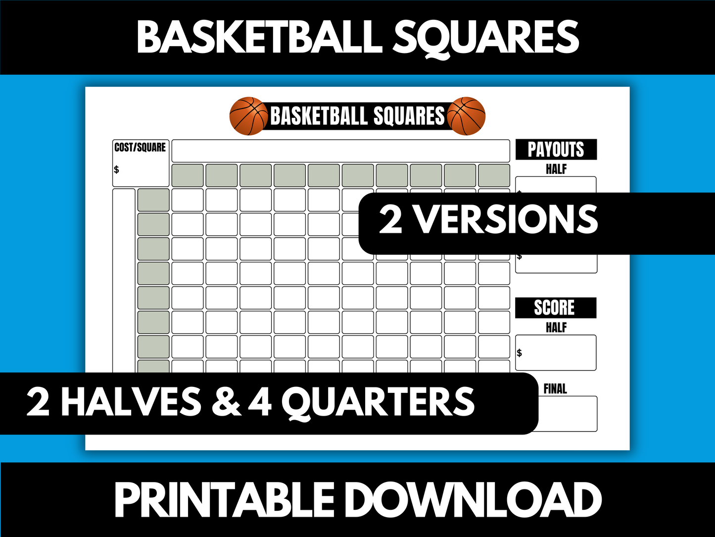 Basketball Pool Squares