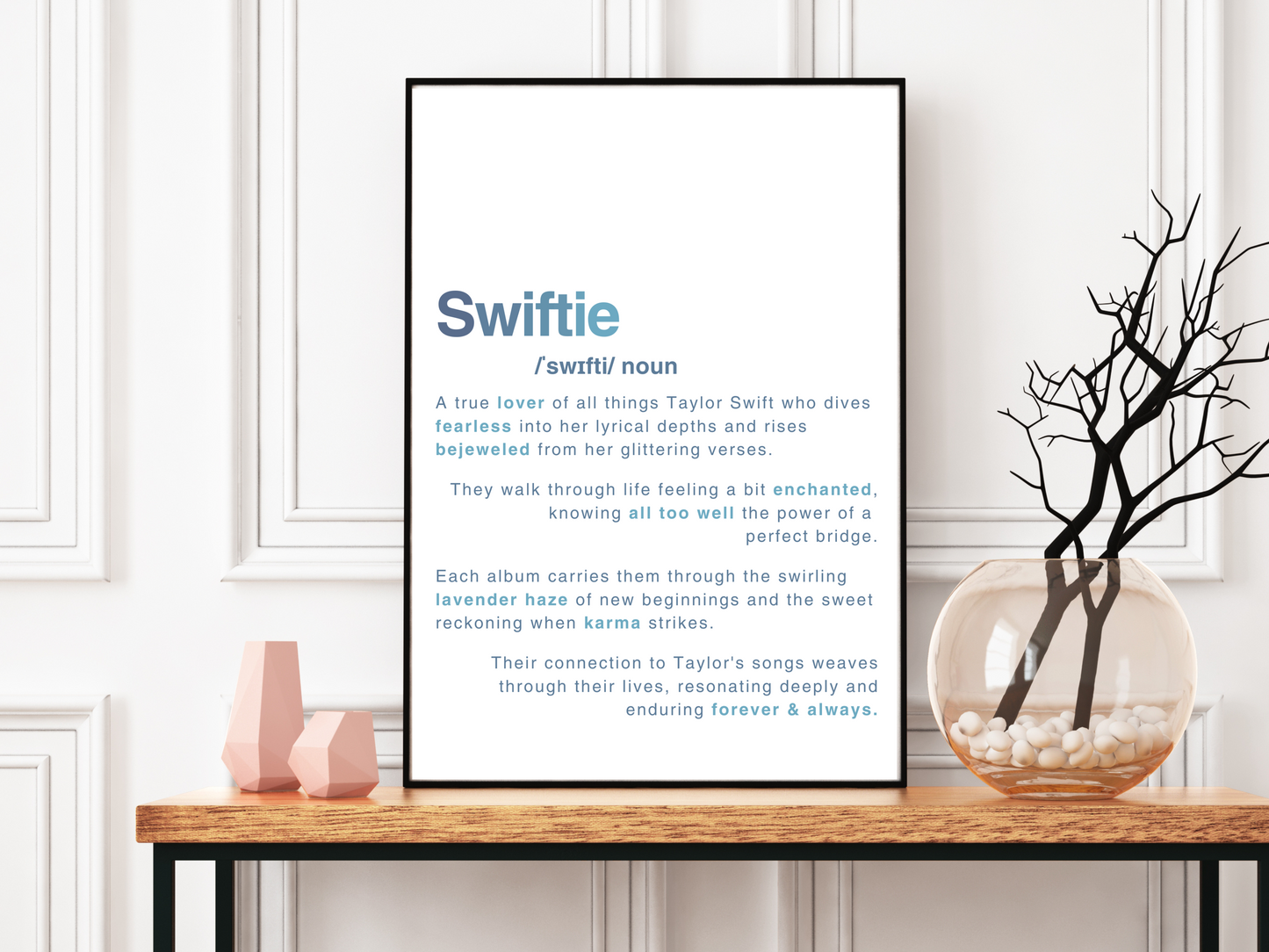 swiftie midnights definition wall art printable poster