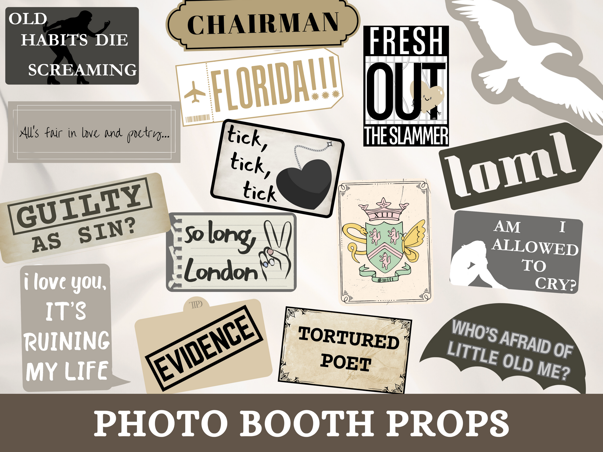 TTPD Photobooth Props